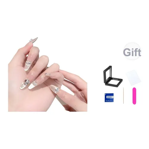 XNTX Премиум Feel False Nail Oval Cool Color Series Jump Color Instagram Style