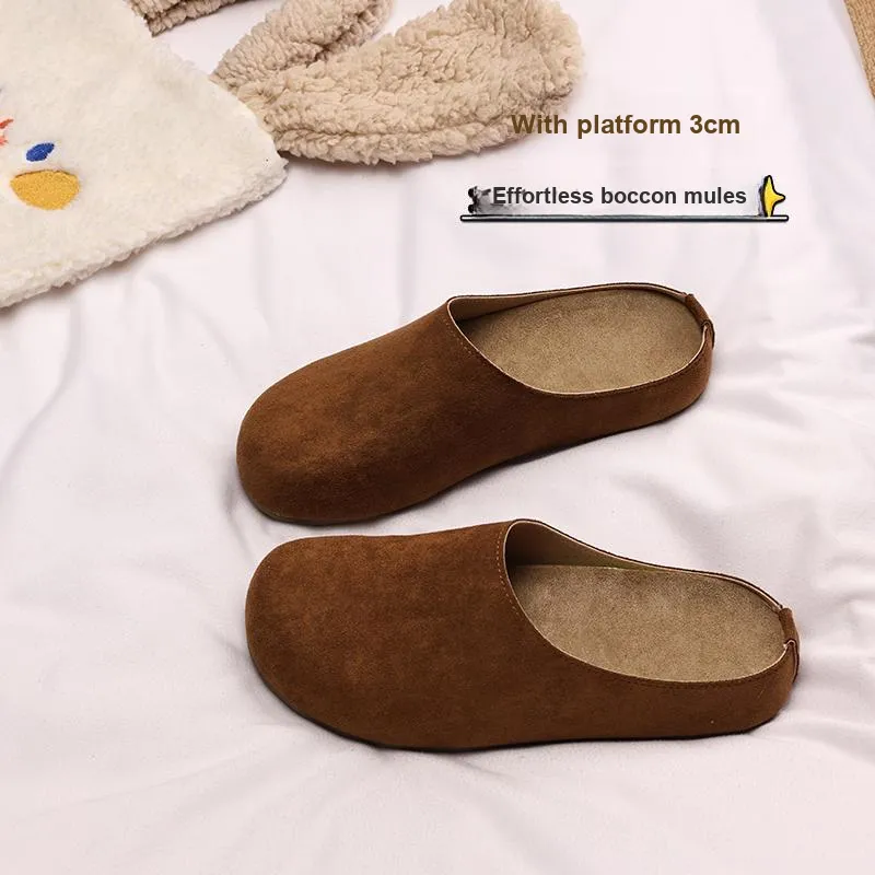 XMISTUO Quiet Abrasion Resistant Slip Resistant Wrap toe Slippers Women's-14