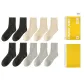 [10 Pack]4 Black+3 Apricot+3 Light Gray