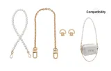 1.2cm Width Pearl 60cm+Decorative Chain 40cm[Includes Modified Tool]
