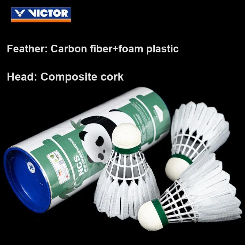 VICTOR NCS Synthetic Shuttlecock 3 Pack Faux Fur Shuttlecocks-2