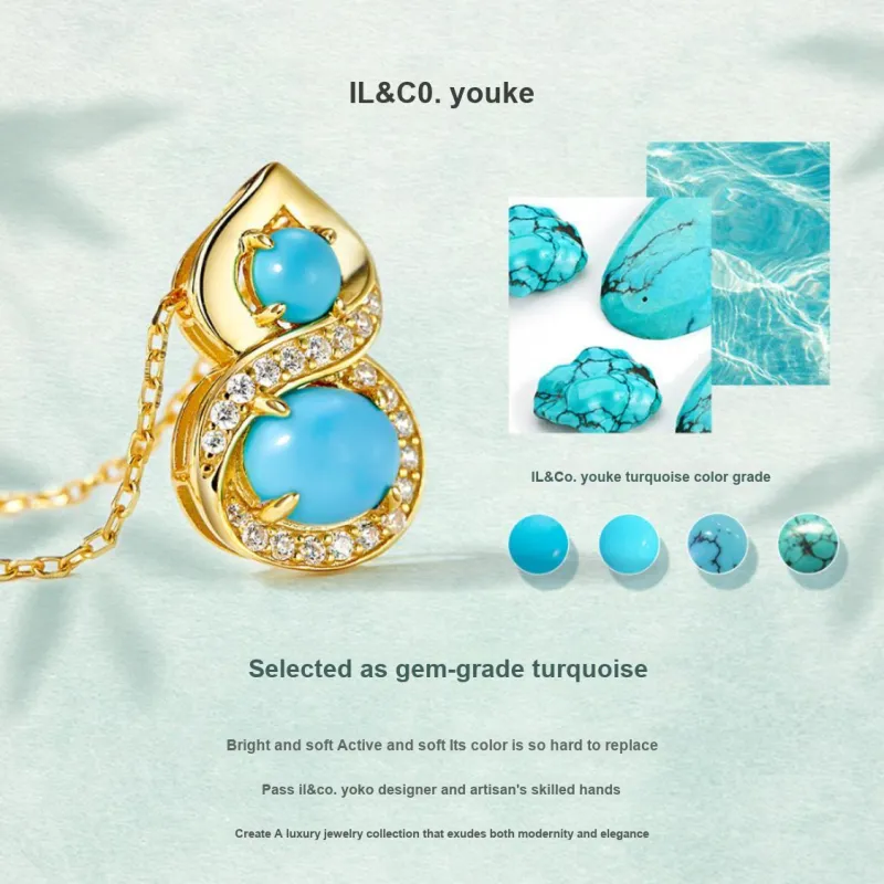 IL&CO. Turquoise Necklaces Women's-4