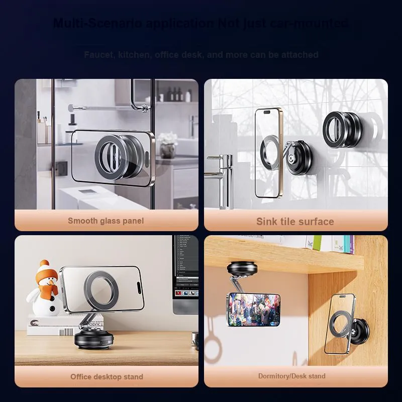 THE TREE Phone Stands Magnetic Suction Cup Vacuum Glass Desktop Lazy Person's Special Support-9