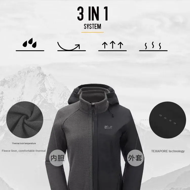 Jack Wolfskin Waterproof, Windproof, Abrasion Resistant, Rainproof Windbreaker Jacket Women's-7