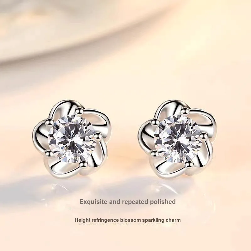 Tkb S999 Fine Silver Stud Earrings Women's-3