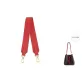3.8cm-Width Red 66cm Cow Leather Shoulder Strap