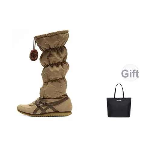 Onitsuka Tiger Термический Высокий Топ Повседневная Обувь Женская Коричневая