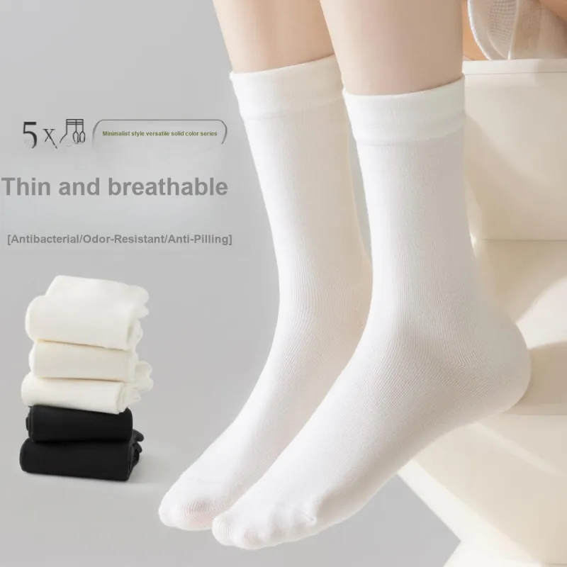 Urban Beauty Mid Calf Socks Women's 5 Pack-4
