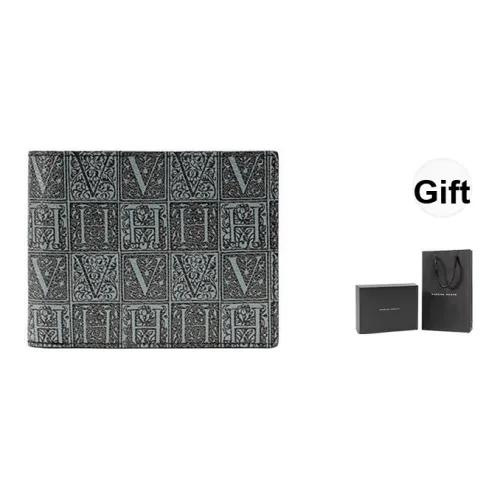 VANESSA HOGAN PVC Кошелек Держатель для карт Кошелек Маленький Унисекс Черный