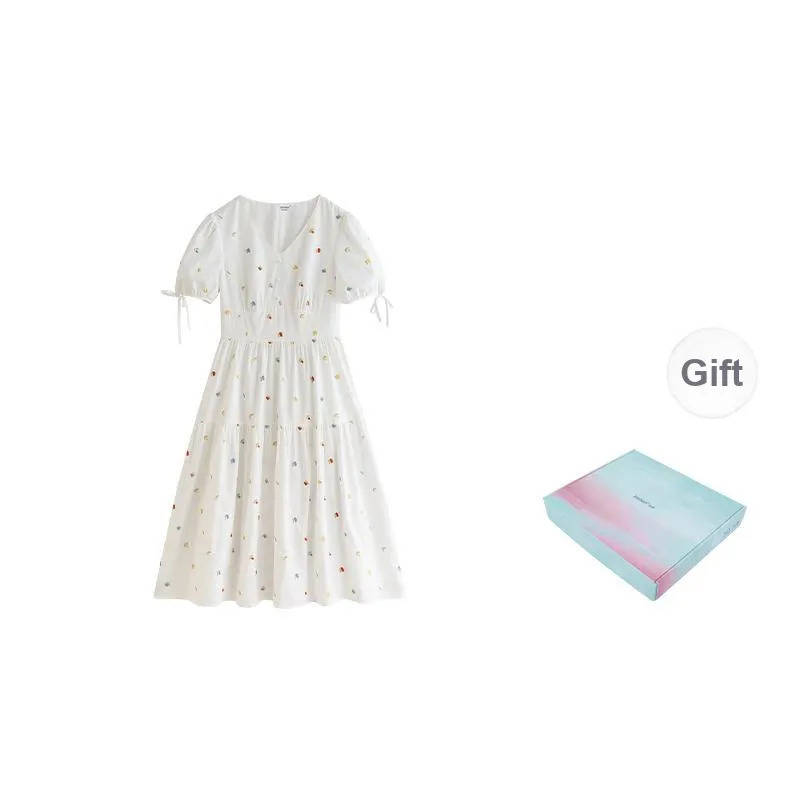 Inman Long Sleeved Dress Women's Pearl White-6