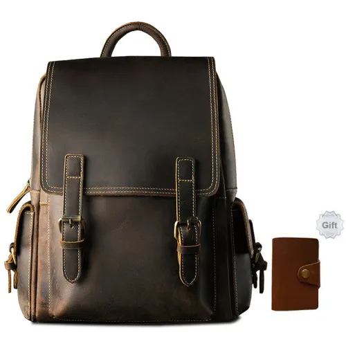 Simple & Nature Backpacks Dark Brown