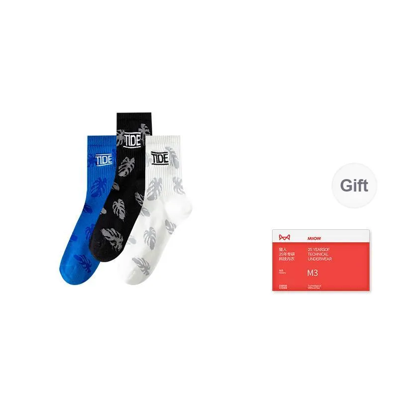 MIIOW Trend Party Series Mid-Calf Socks Men's Shopping Bag Combo Set-11