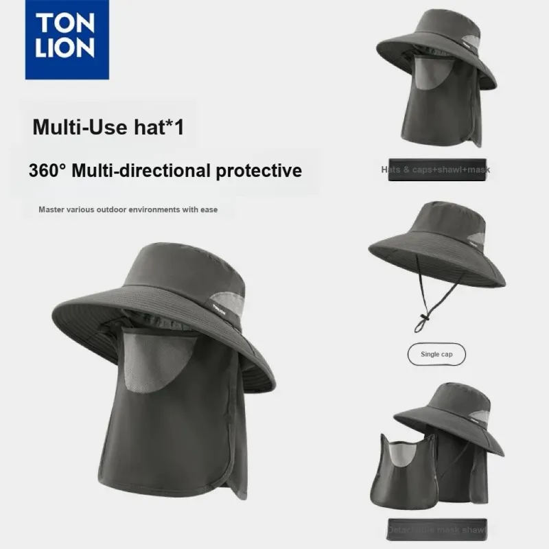 Tonlion Polyester Bucket Hats Unisex-3