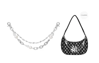 GUYI Metal/Flannelette Bag Accessories Women's Silver/Black