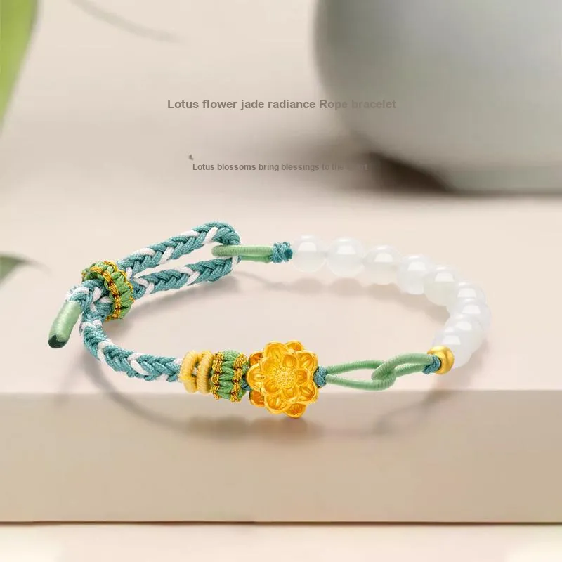 JINLIUFUJIXIANG Bracelets White Jade Women's-2