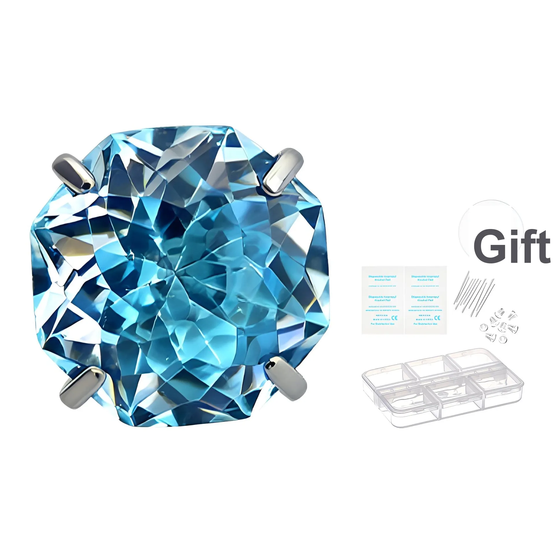 NAITANG Титановые стальные серьги-гвоздики унисекс