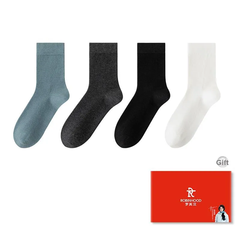 ROBINHOOD Mid Calf Socks Men's Box 4 Pack-3