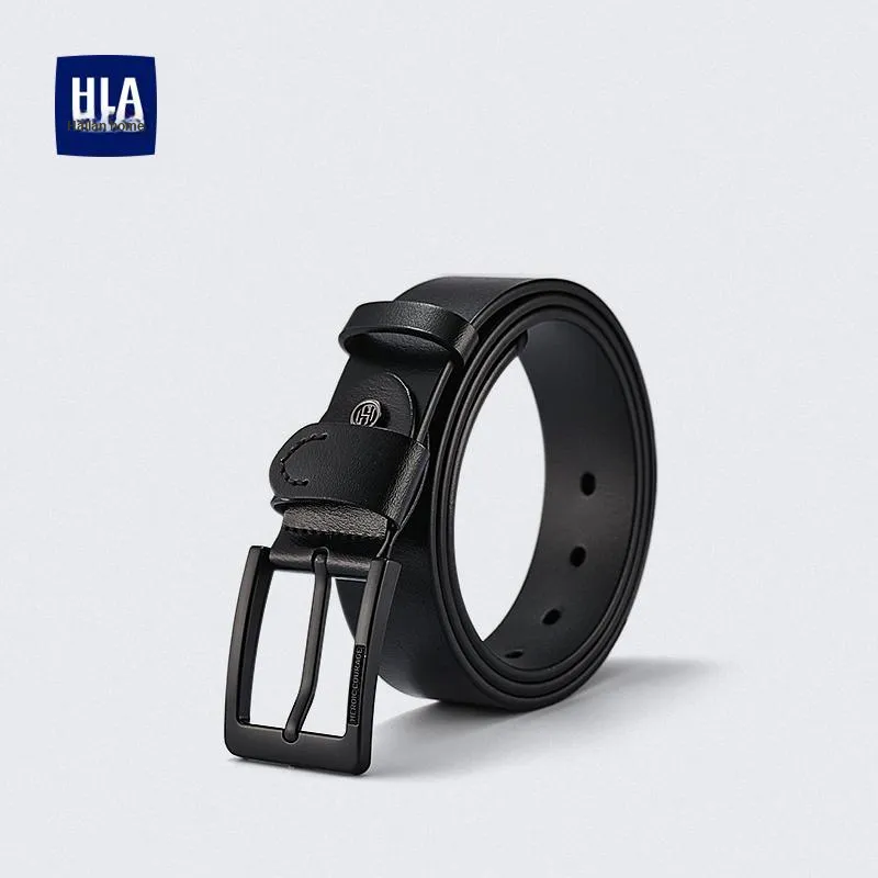 HLA Cow Leather Belt Men's 3.75cm-2
