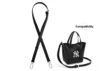 [Leather Strap]Black Crossbody Bag, Adjustable 90-120cm