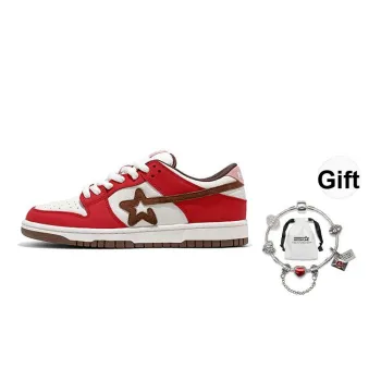 RIPSTAR SKBD Low Slip Resistant Shock Absorbers Skateboard Shoes Unisex Bacon Color Scheme