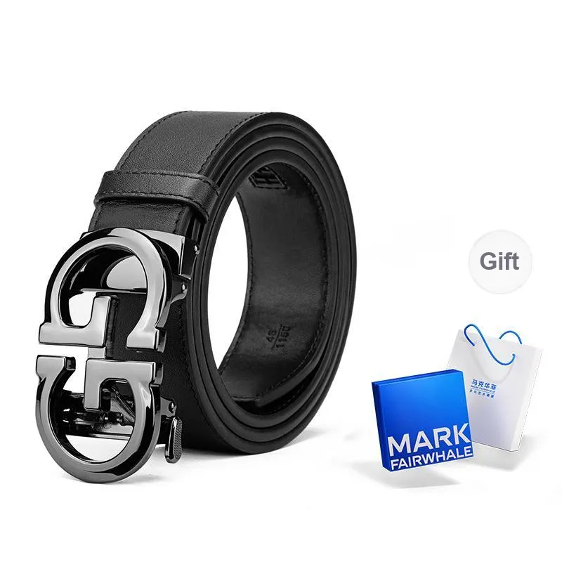 FAIRWHALE Cow Split Leather Leather Belts Men's Multicolor Width 3.5CM-12