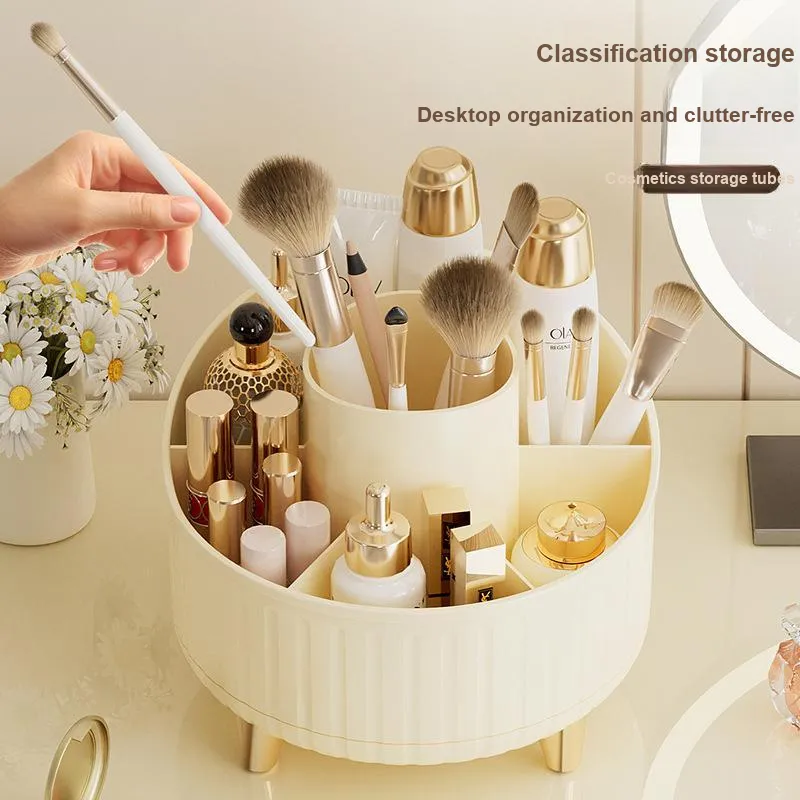 Future Maple Storage Box Make up Tools 360 Degrees Rotatable Organize Desktop Large Capacity-13