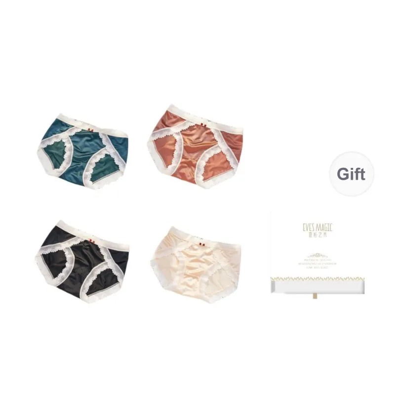 XIA.WA.ZHI.XIU Underpants Women's Shopping Bag 4 Pack-15