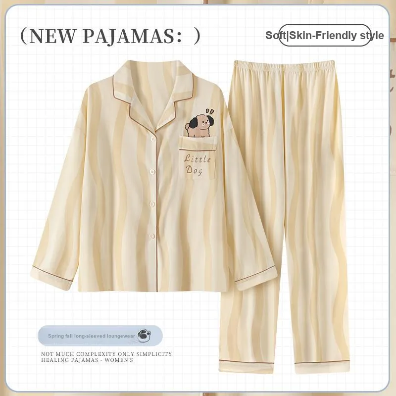 Maultiay Pajama Set Women's Apricot-1