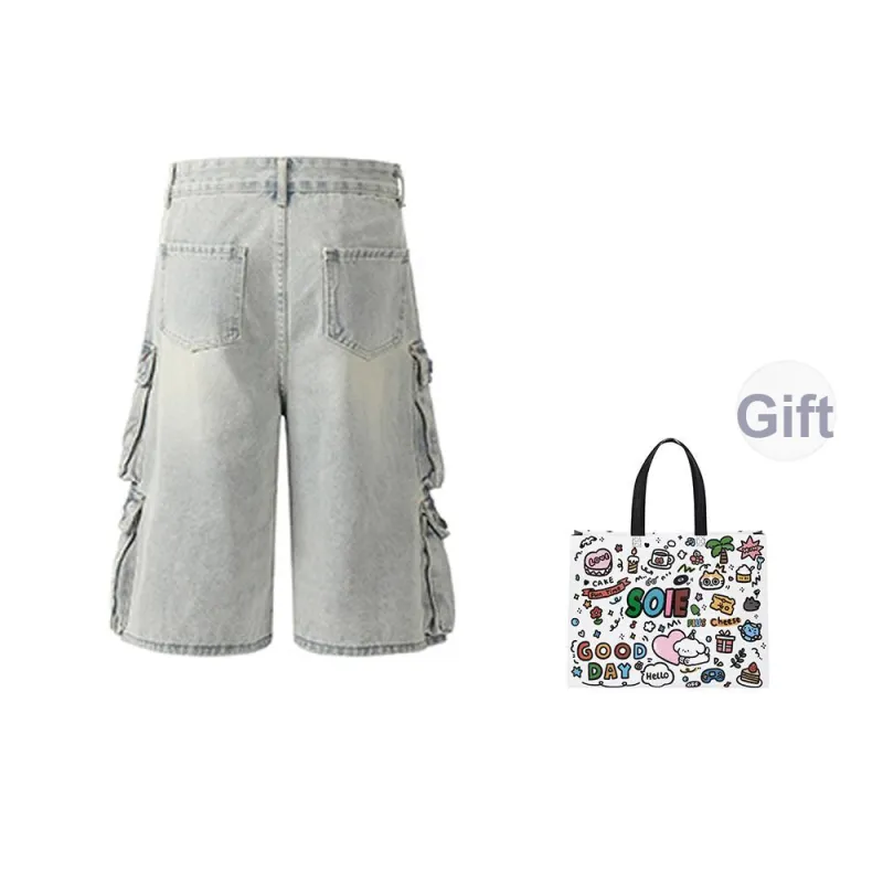 SOIE Denim Shorts Women's Light Blue-1