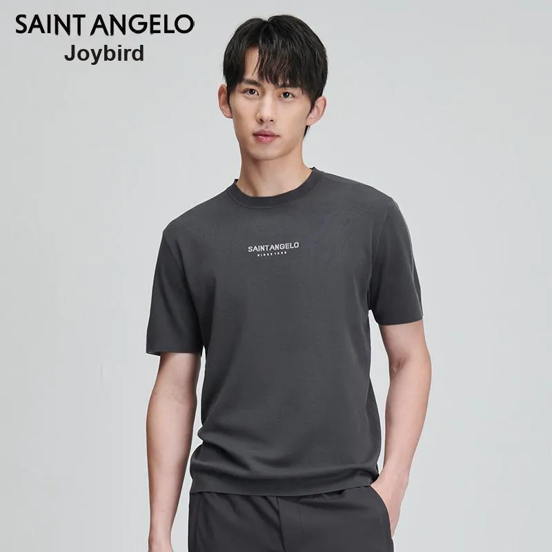 SAINT ANGELO T Shirts Unisex Cloud Mist Dark Gray-1