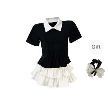 PAVEA Two Piece Skirt Sets Women's