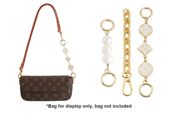 Luxury Care Artisan Workshop Faux Pearl Decoration Bag Strap Women's Gold