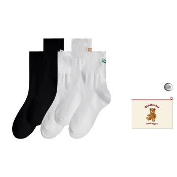Caramella Mid Calf Socks Men's Shopping Bag Combo Set