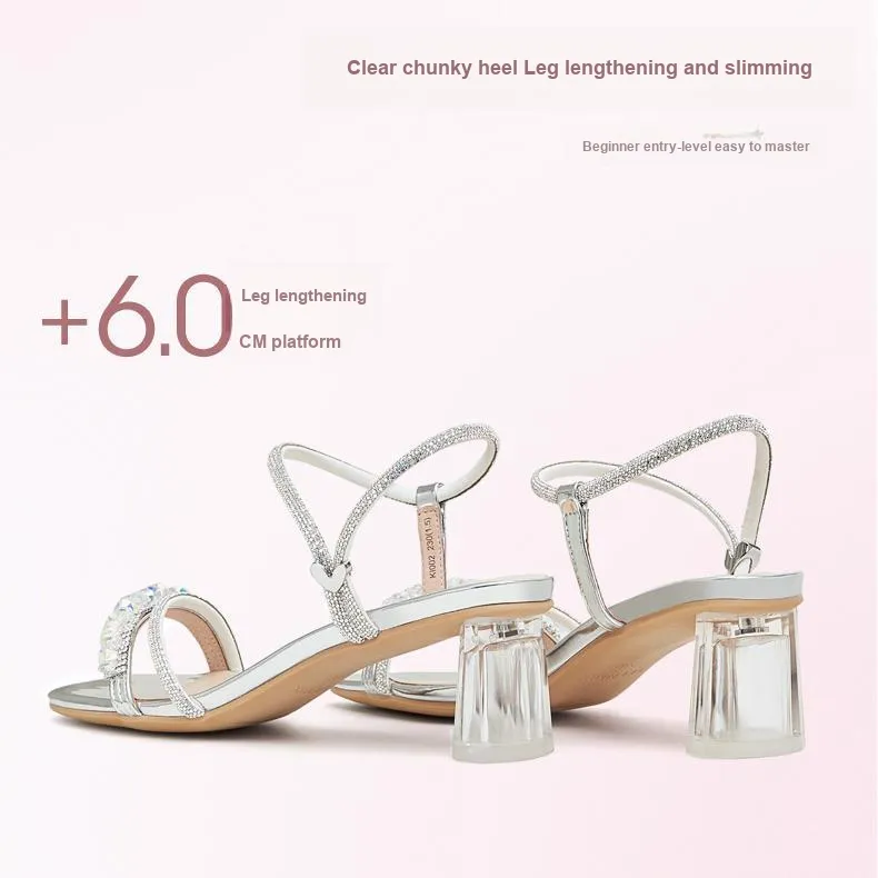 Teenmix Crushed Ice, Fairy Drag One Strap Sandals 6cm Women's-13