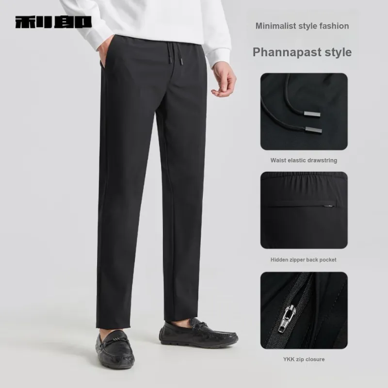 LESS IS MORE SS25 Casual Pants Men's Black-6