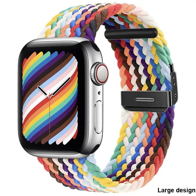 ZHENGGUANG Watch Band Apple Compatibility Woven Material-24