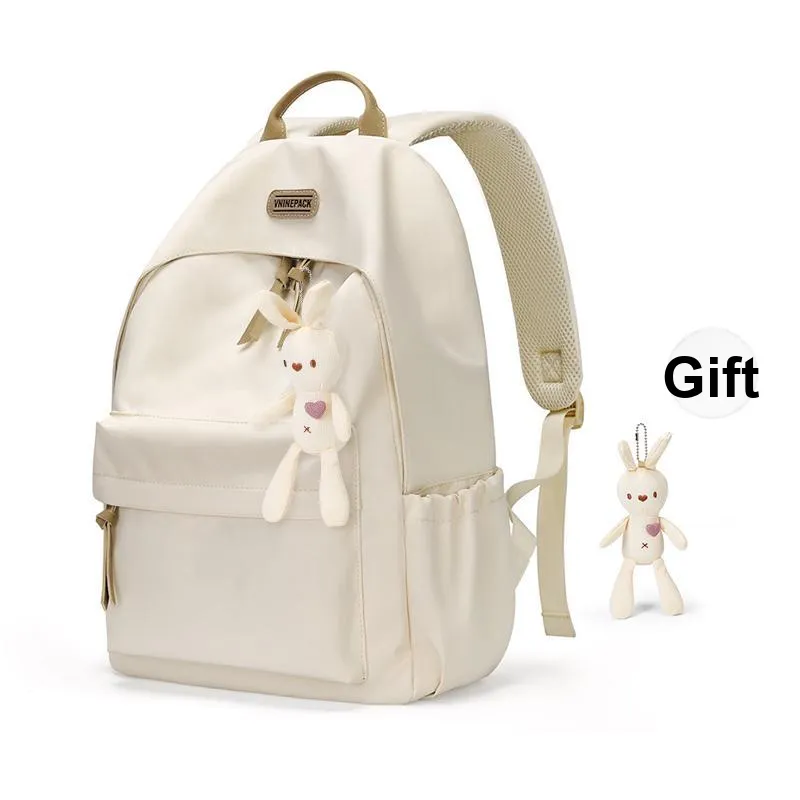 V.NINE Fabric Backpack For Women's Graduation Travel Backpack For Men Backpack Large Size Unisex Multicolor