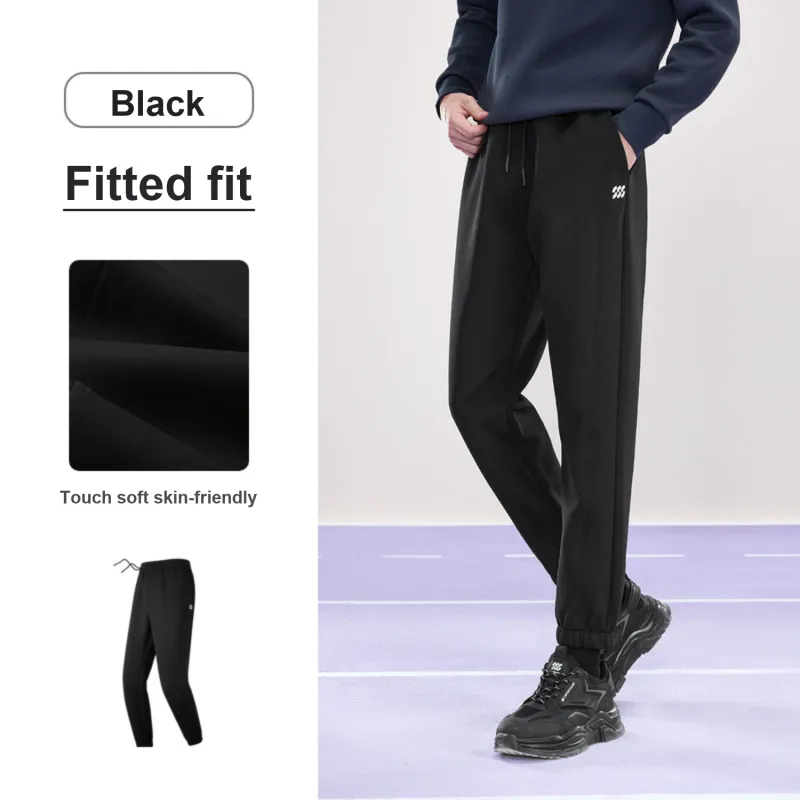 HLA Casual Pants Men Black 71-3