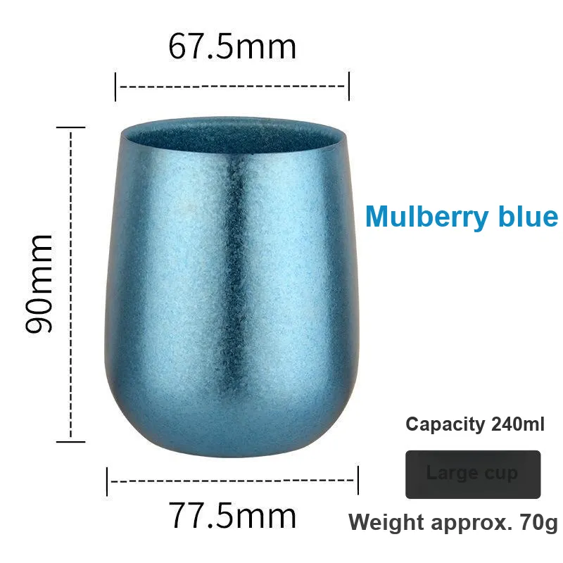 TANLU Outdoor Water Equipment Water Container 120ml 240ml Camping And Barbecue Pure Titanium-10