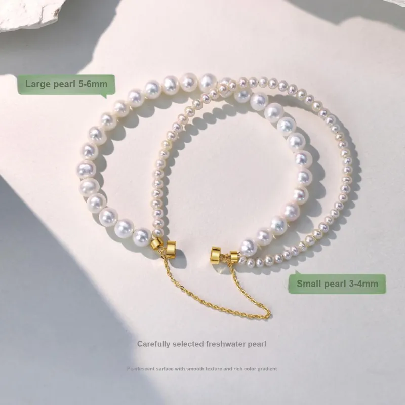 ME LUXE Freshwater Pearl Bracelet Delicate Versatile Sweet Style Women's-5