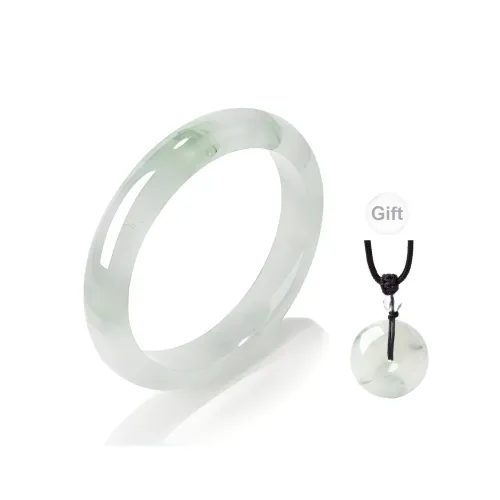 Artisan lock heart jade Jade Bangles Women's