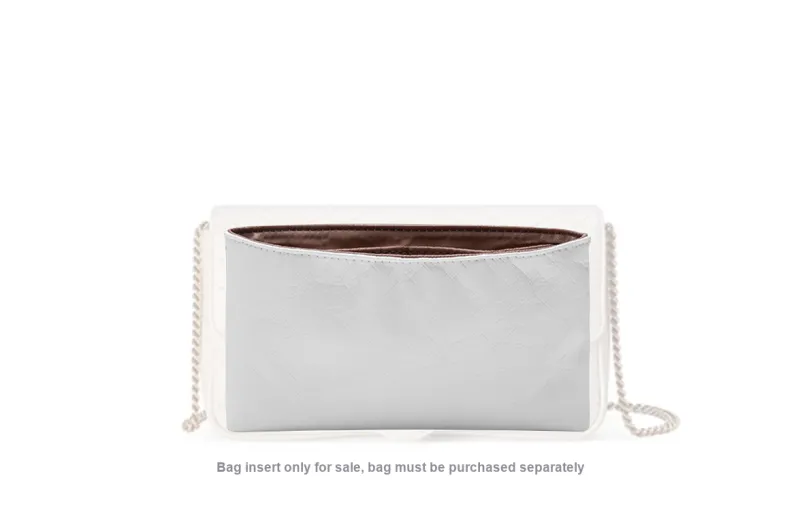 Lan Bao Fan Cow Leather Bag Insert Women's Ecru/Black-106