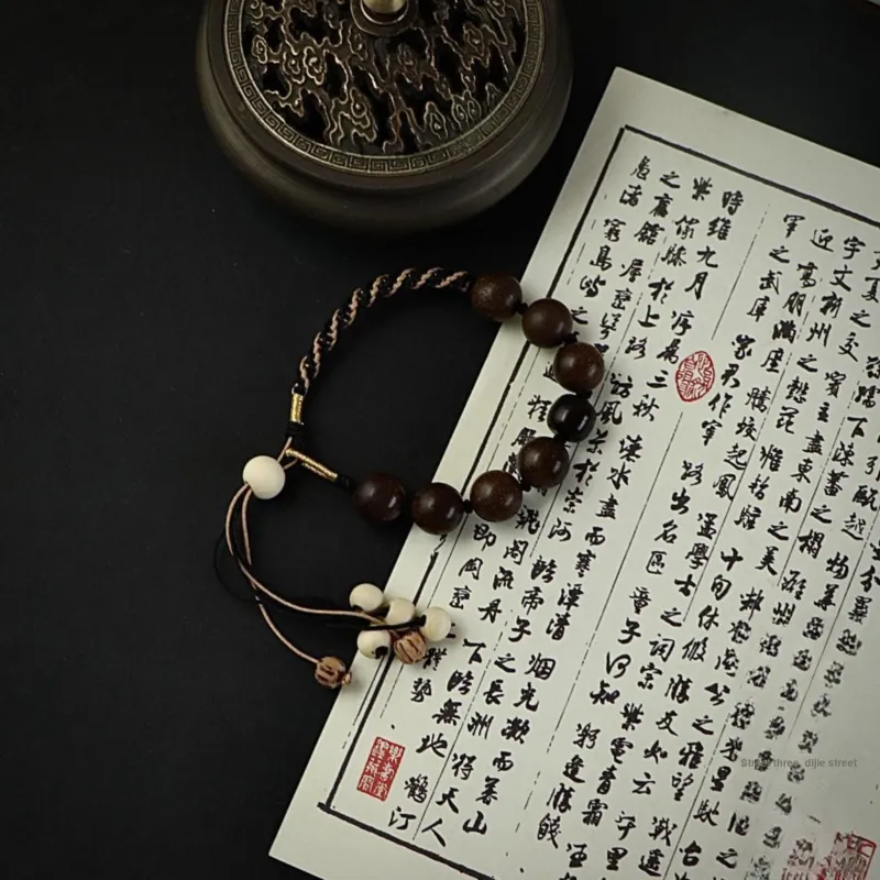 South Asia Phoebe Zhennan Wooden Bracelets Unisex-4