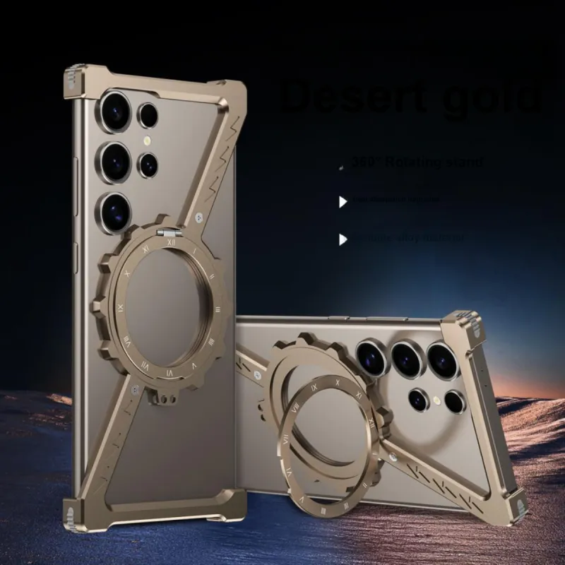 ZHUOJI Metal Z Mechanical Gear Phone Cases Compatibility Samsung Samsung S25Ultra/S24Ultra/s24Ultra/s23//s22-5