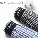 Wide Waist Plaid 2 Pack (Black Plaid+Blue Plaid)