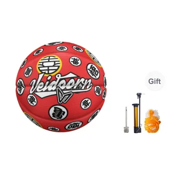 VEIDOORN x LONGZHU Z Rubber Basketball Red Size 7 Ball Street Training Competition Unisex