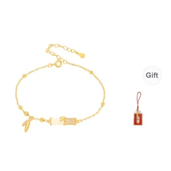 LUXLINE Bamboo Bracelet Pale Greenish White Jade Women's