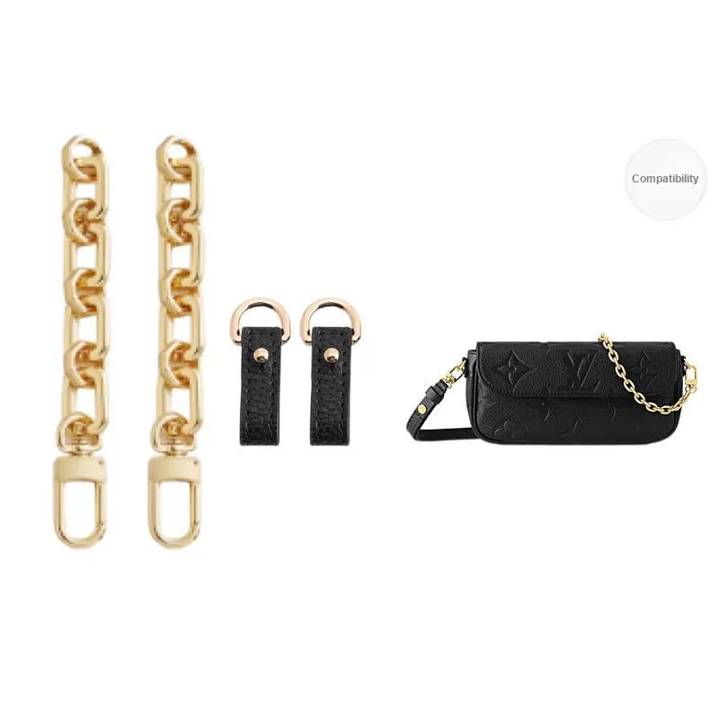 Ingenuity Handmade Metal Bag Strap Women's Gold Tone-25