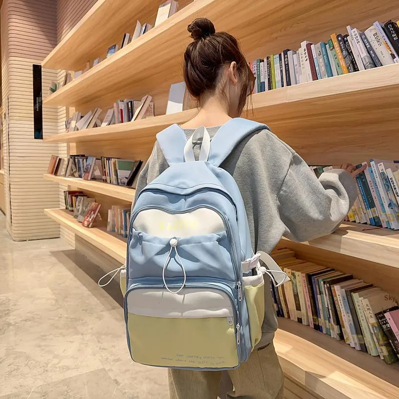 DCLOUD Nylon Backpack Regular Unisex Multicolor-17