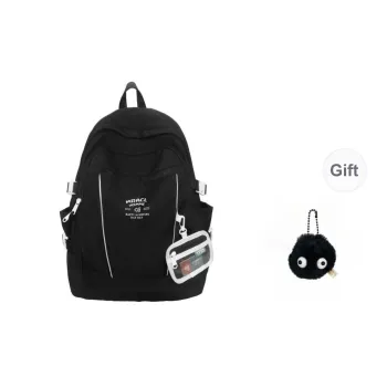 URBAN FOREST Nylon Backpack Unisex Black Red/Purple/Green Blue/Coffee